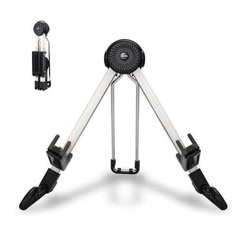GUITTO GGS-03 Black Guitar Stand – Portable Folding A-Frame Stand for Guitar, Bass, Banjo & Cello